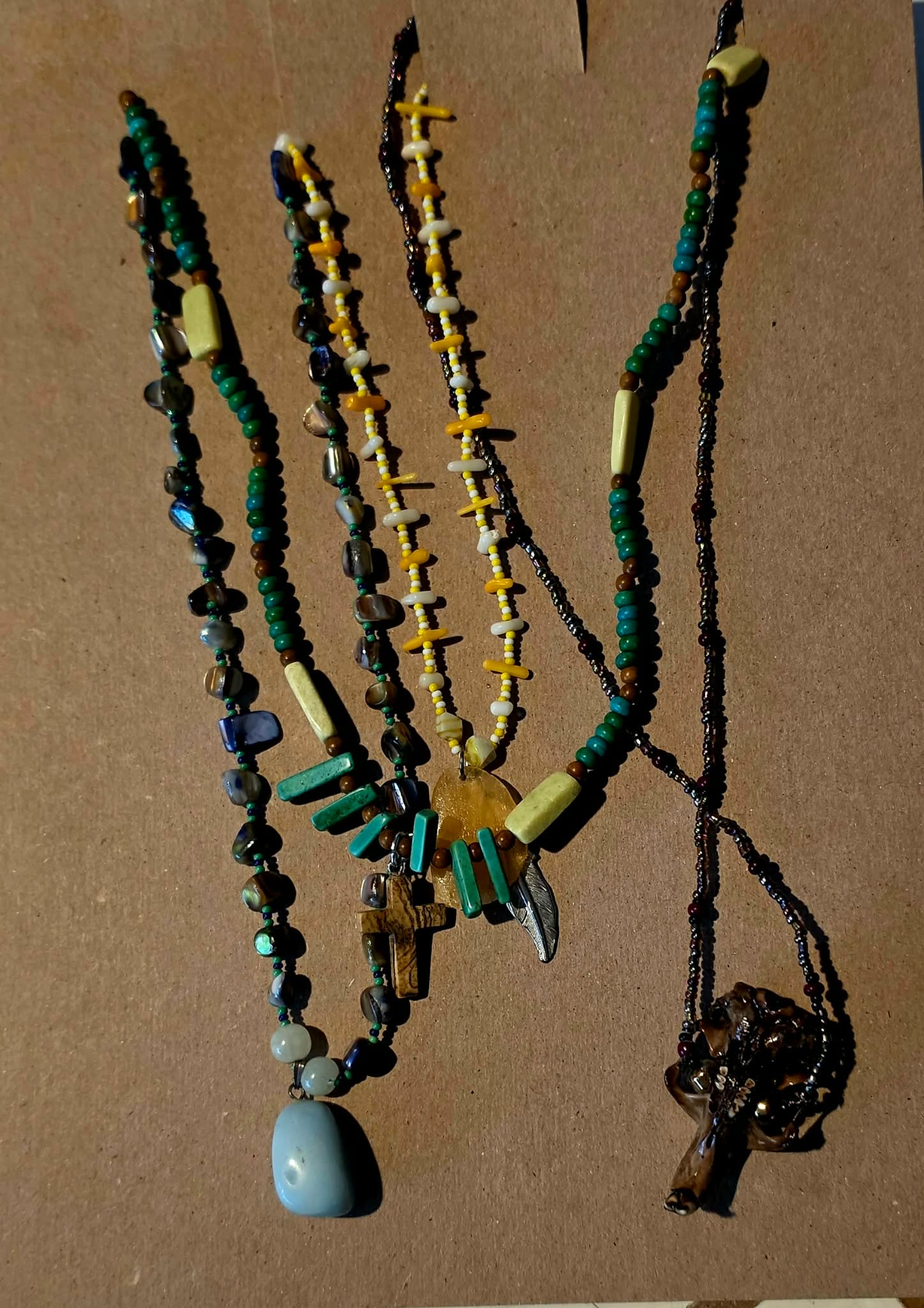 Beadwork made by the men at Corcoran